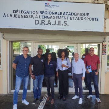 27 février 2024, préparation du passage de la flamme olympique, temps d’échanges sur le club des olympiens et paralympiens de Guadeloupe avec Laura Flessel à la Drajes. Photo : Drajes Guadeloupe 27 février 2024, préparation du passage de la flamme olympique, temps d’échanges sur le club des olympiens et paralympiens de Guadeloupe avec Laura Flessel à la Drajes. Photo : Drajes Guadeloupe