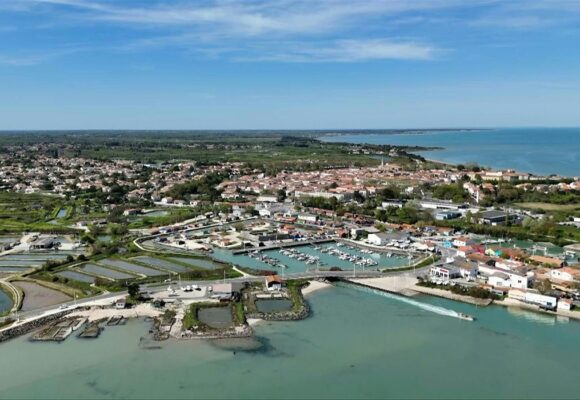 Vue aérienne de l'île d'Oléron en Charente-Maritime. Photo : AFP