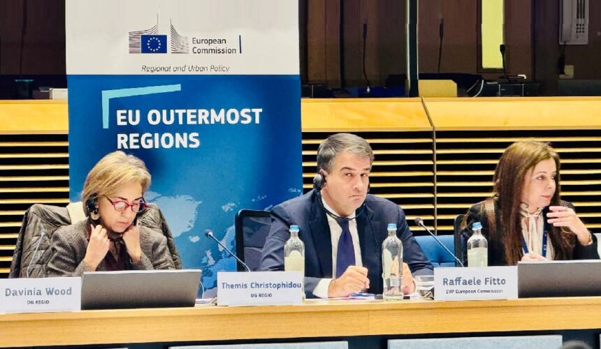 Forum des Régions ultrapériphériques de l’Europe, mardi 18 novembre 2025 à Bruxelles sous la présidence guadeloupéenne d’Ary Chalus. Photo : DR